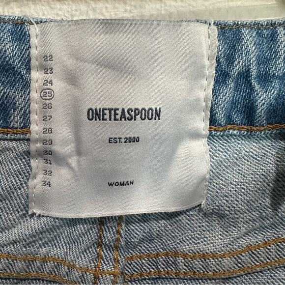 One Teaspoon Trucker Shorts SZ 25 - Picture 5 of 9